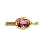 18kt Yellow Gold 0.93ct Pink Tourmaline Ring
