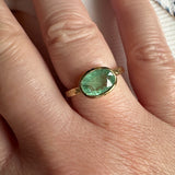 18kt Yellow Gold 2.0ct Green Paraiba Ring