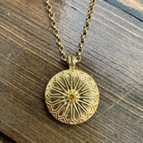 18Kt Gold Vermeil Fenestra Citrine Preciosa Pendant Necklace