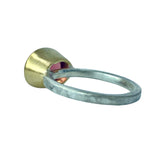 18kt & Sterling silver 3.0ct Hot Pink Tourmaline Ring