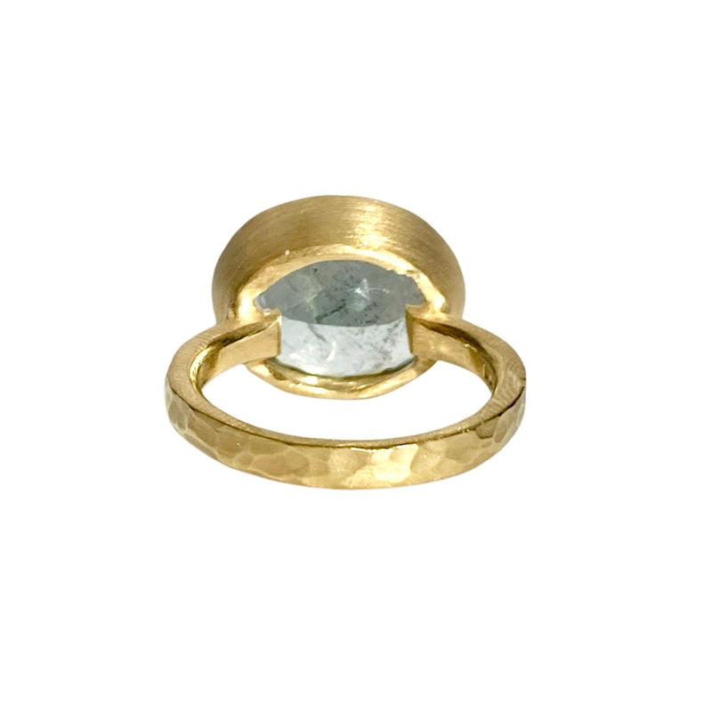 18Kt Gold Vermeil 7.15ct Blue Aquamarine Ring