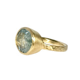 18Kt Gold Vermeil 7.15ct Blue Aquamarine Ring