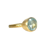 18Kt Gold Vermeil 7.15ct Blue Aquamarine Ring