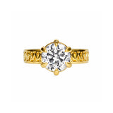 Fenestra Patterned Diamond Ring