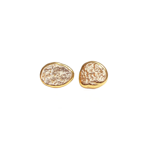18Kt Gold Vermeil Pinch Stud Earrings No.5