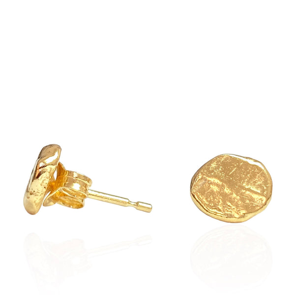 18Kt Gold Vermeil Pinch Stud Earrings No.8