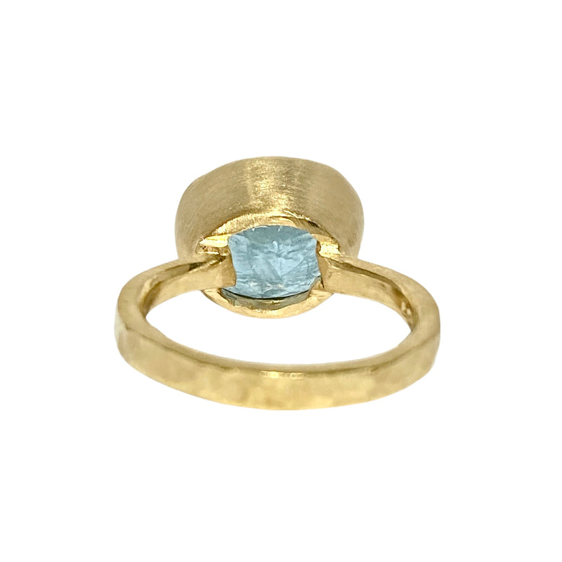 18Kt Gold Vermeil Santa Maria Blue Aquamarine Ring