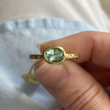 18kt Yellow Gold Paraiba Diamond Ring