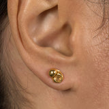 18Kt Gold Vermeil Pinch Stud Earrings No.6