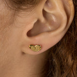 18Kt Gold Vermeil Pinch Stud Earrings No.9