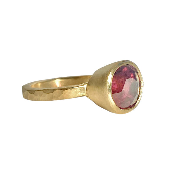 18Kt Gold Vermeil 5.0ct Pink Rubellite Tourmaline Ring