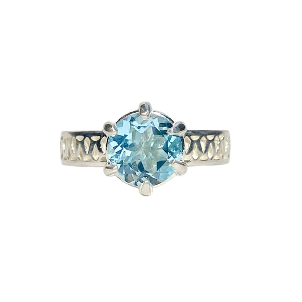 Fenestra Sky Blue Topaz Ring