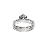 Fenestra Patterned Sky Blue Topaz Ring