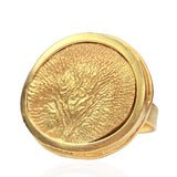 18kt Gold Vermeil Tree Of Life Ring