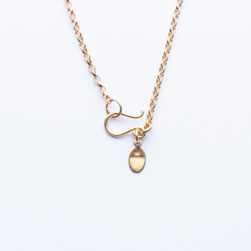 18Kt Gold Vermeil Black Star Diopside Necklace