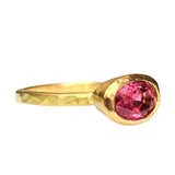 18kt Yellow Gold Pink Tourmaline Ring