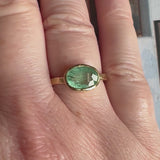 18kt Yellow Gold 2.0ct Green Paraiba Ring