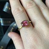 18kt Yellow Gold Pink Tourmaline Ring